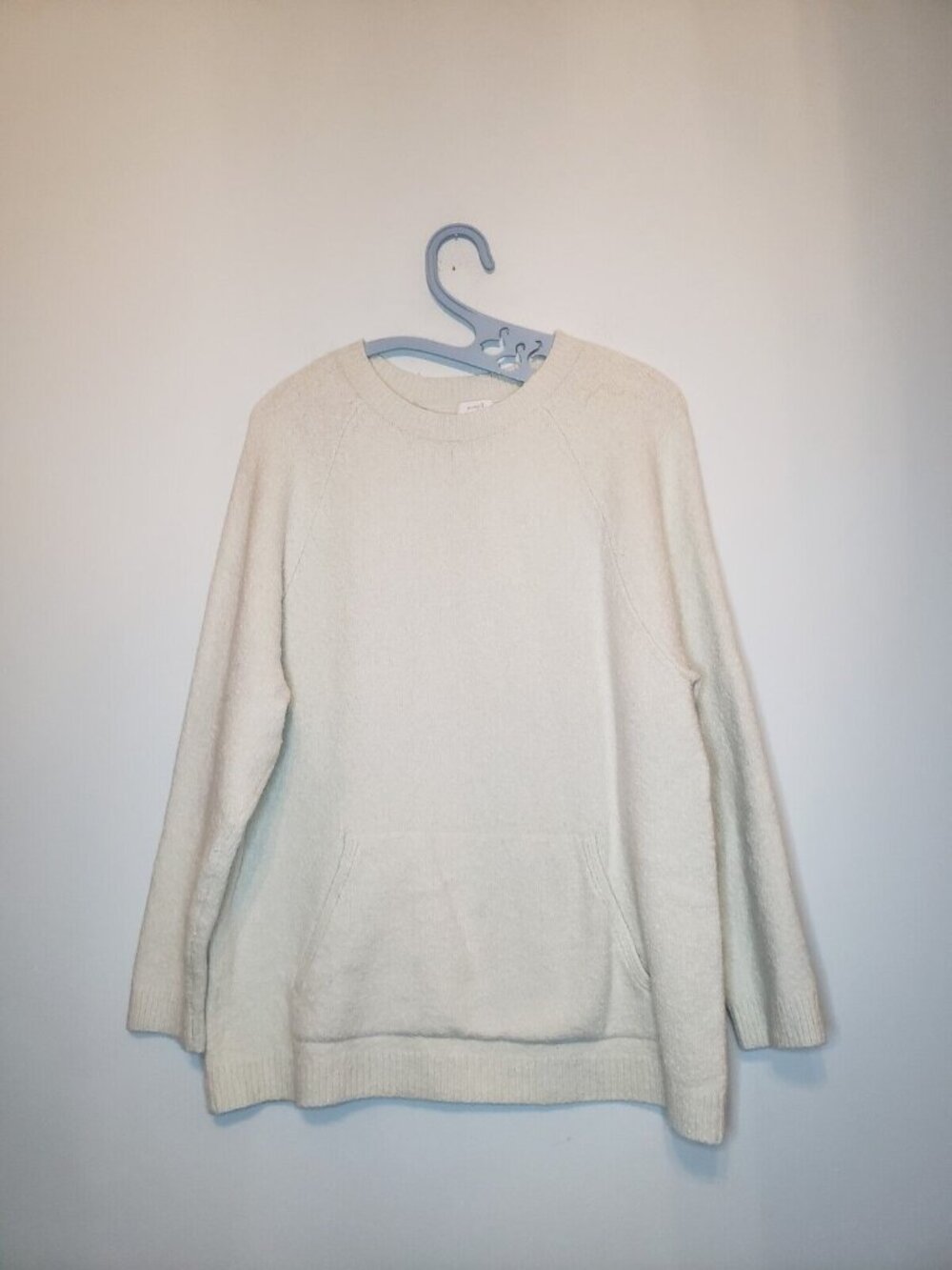 Pure Jill Womens M Sweater Pullover Mint Green Long Sleeve Super Soft Wool Blend